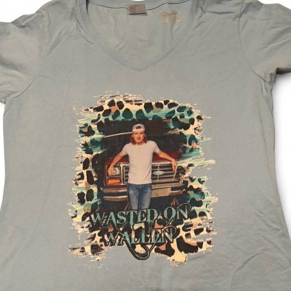 SIZE M WASTED ON WALLEN Graphic Print Women's Short Sleeve Tee